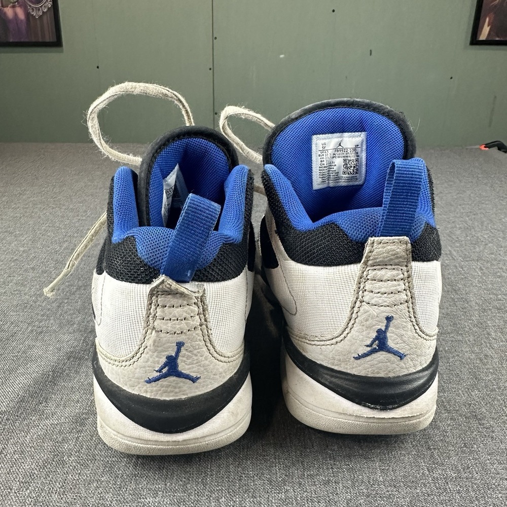 Nike Air Jordan Stay Loyal 3 Shoes FB1396-100 White Black Game Royal Youth 5Y - Picture 4 of 7